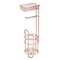 mDesign Steel Free Standing Toilet Paper Holder Stand and Dispenser